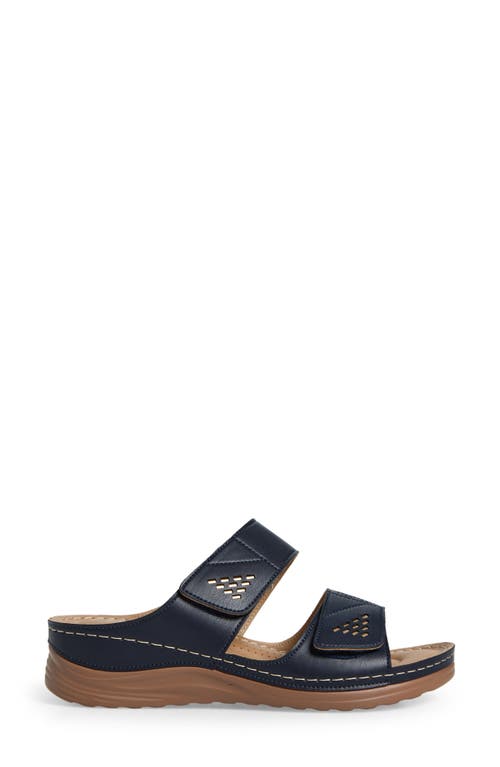 Extreme By Eddie Marc Laser Cut Wedge Sandal