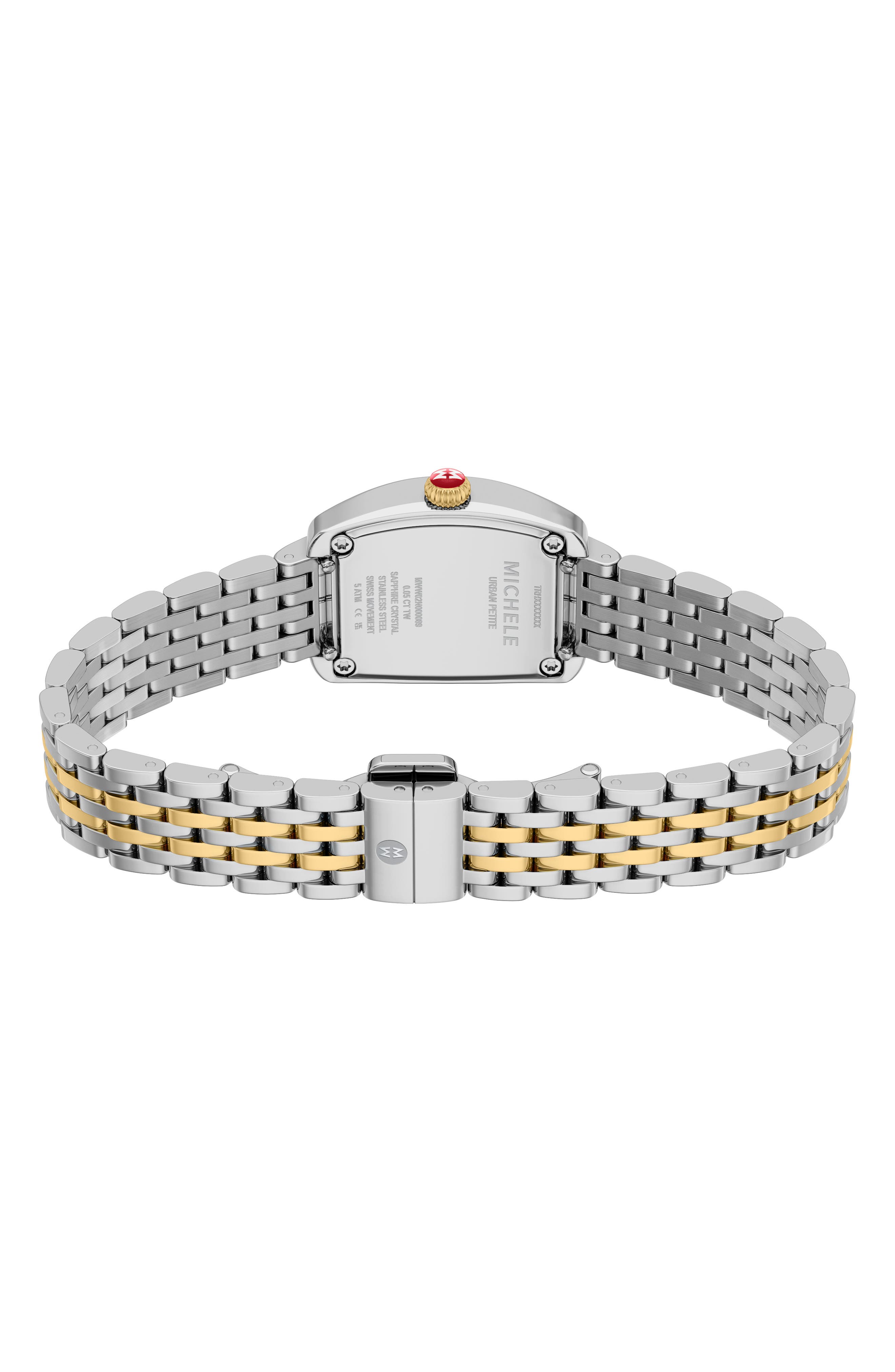 Michelle　クレンザー2点＋ccプライマーナチュラルベージュ2点 MICHELE Urban Petite 2-Tone Bracelet Watch, 22mm (Women) | Nordstrom