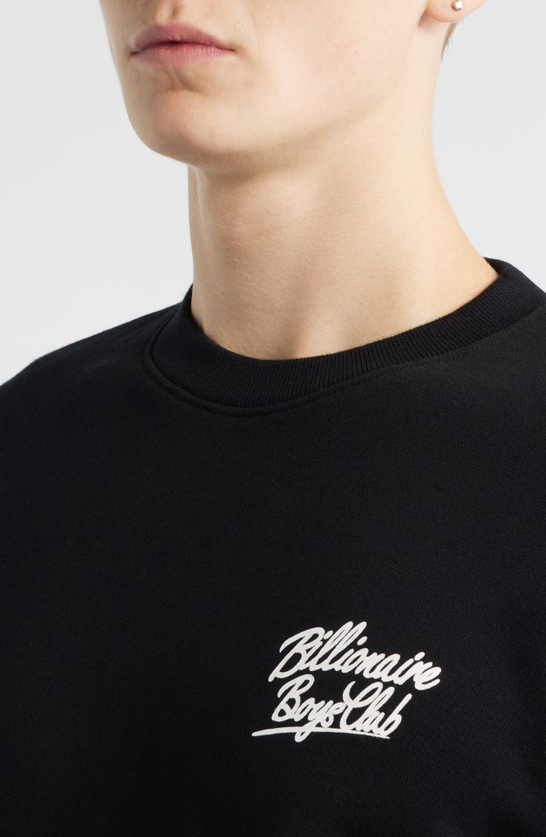 Billionaire Boys Club BB Small Script Cotton Sweatshirt, Alternate, color, Black