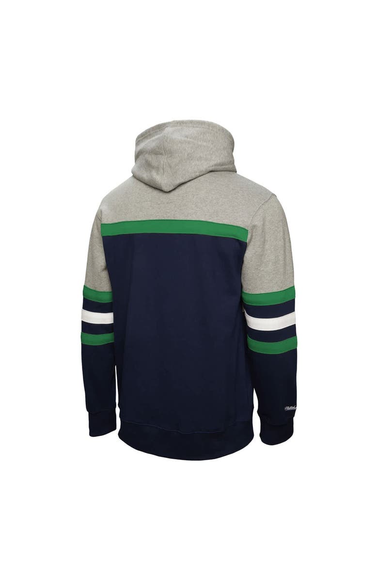 Mitchell & Ness Men's Mitchell & Ness Navy/Gray Vancouver Canucks Head Coach Pullover Hoodie, Alternate, color, Navy