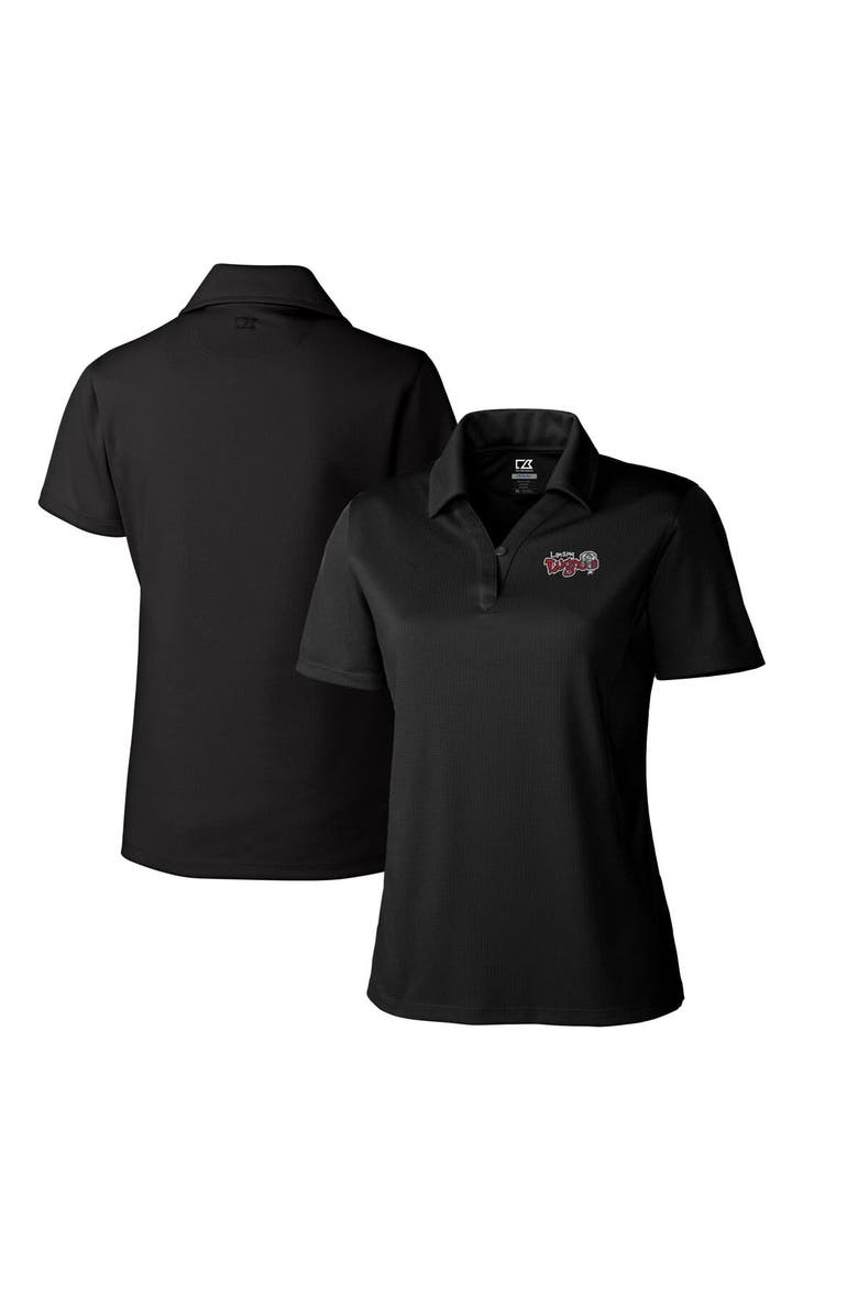 Cutter & Buck Women's Cutter & Buck  Black Lansing Lugnuts CB DryTec Genre Textured Solid Polo, Main, color, 