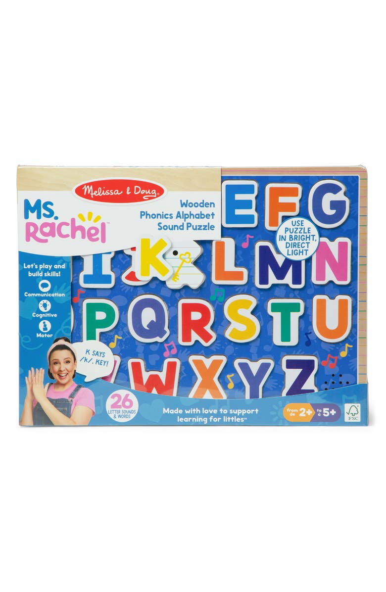 Melissa & Doug x Ms. Rachel Alphabet Phonics Sound Puzzle, Main, color,