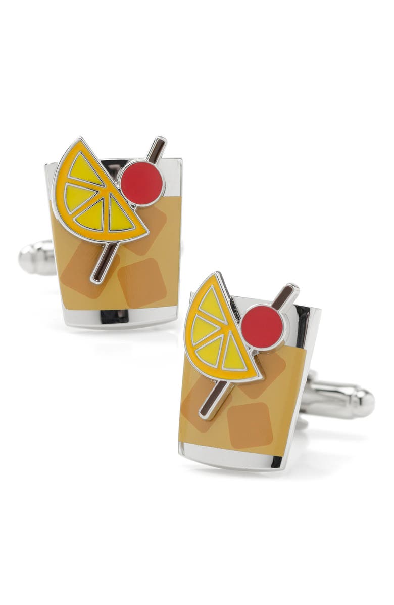 Cufflinks, Inc. Old Fashioned Cuff Links, Main, color, Silver Multi