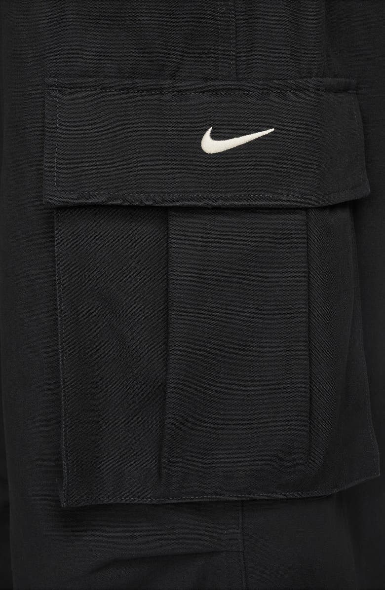 Nike Sportswear Loose Woven Cargo Pants, Alternate, color, Black/ Sail