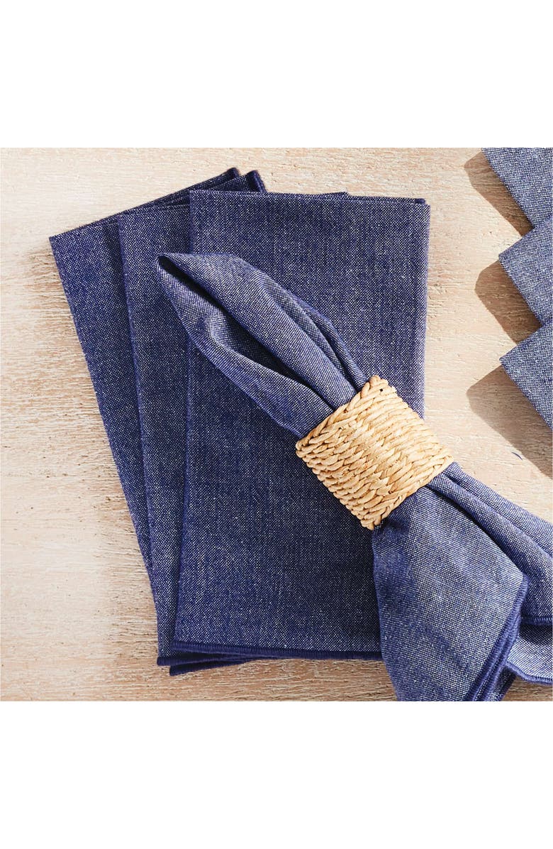 Napa Home & Garden Barclay Butera Miramar Dinner Napkins Set Of 4, Alternate, color, Blue