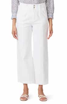PAIGE Brooklyn High Waist Crop Wide Leg Pants