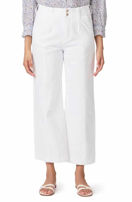 PAIGE Brooklyn High Waist Crop Wide Leg Pants