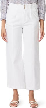PAIGE Brooklyn High Waist Crop Wide Leg Pants