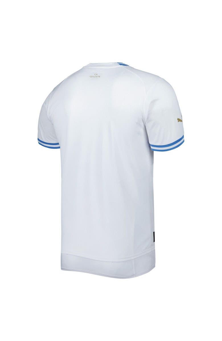 PUMA Men's Puma White Uruguay National Team 2022/23 Away Replica Jersey, Alternate, color,
