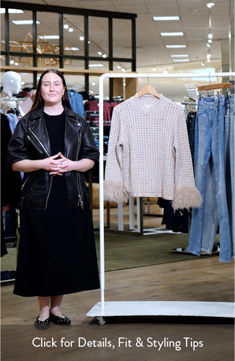 Party Cuff Pointelle Sweater, sales video thumbnail