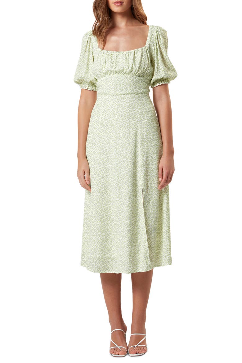 Mia Print Midi Dress, Main, color, POSY