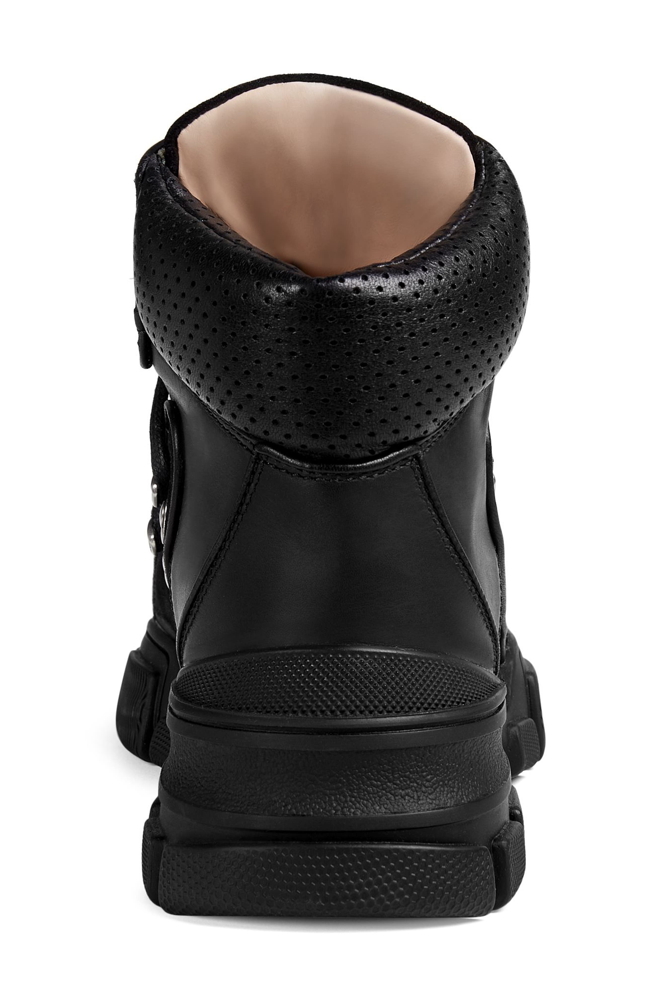 Gucci Lace-Up Boot, Alternate, color, 