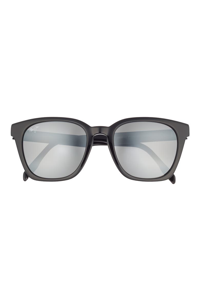 52mm Polarized Square Sunglasses, Main, color, BLACK BLACK GREY