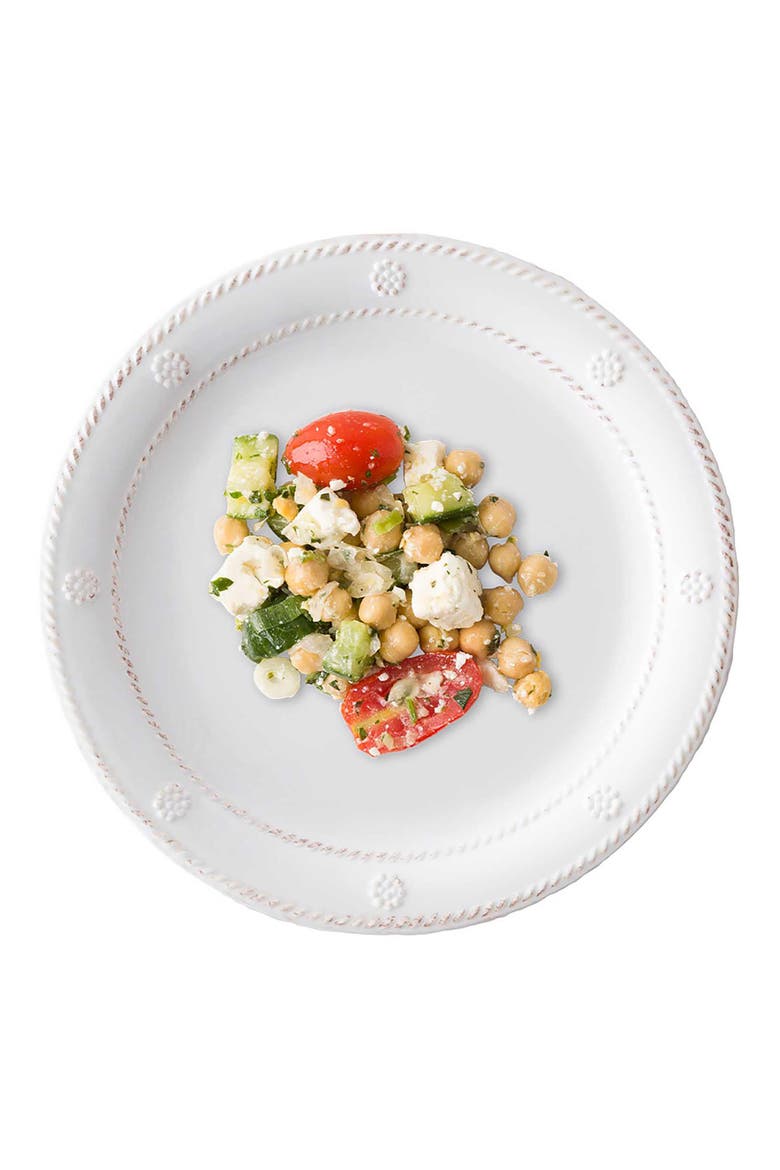 Berry & Thread Set of 4 Melamine Dessert Plates, Alternate, color, WHITEWASH