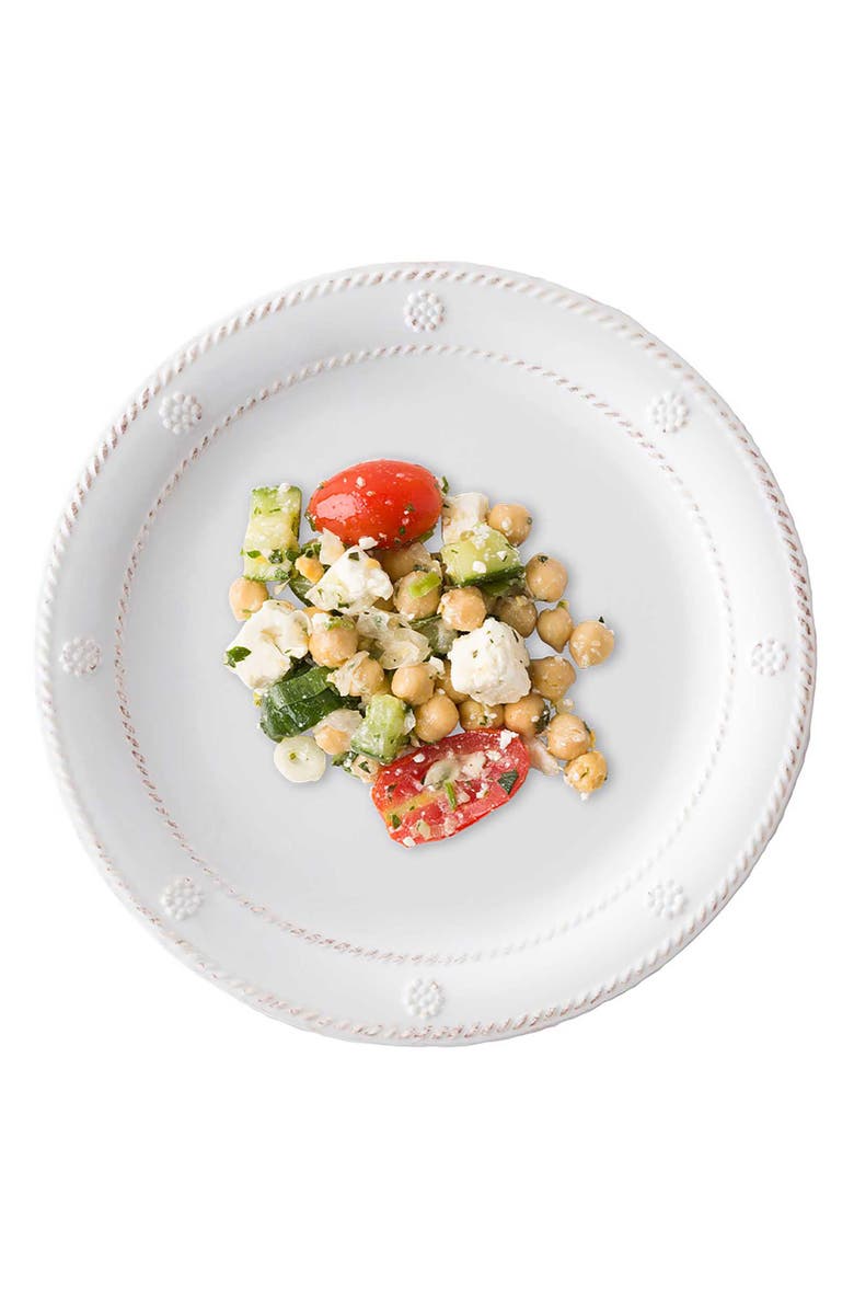 Juliska Berry & Thread Set of 4 Melamine Dessert Plates, Alternate, color, Whitewash