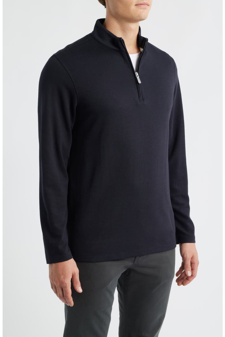 KPI Quarter Zip Pullover, Alternate, color, BLACK