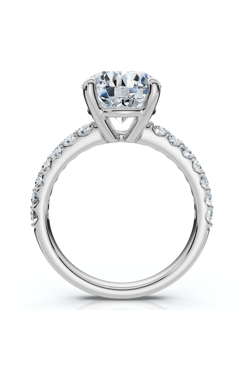 Bliss Diamond Certified 3.40Ct Round Cut Diamond Engagement Ring 14k Gold Lab Grown, Alternate, color, 14K White Gold