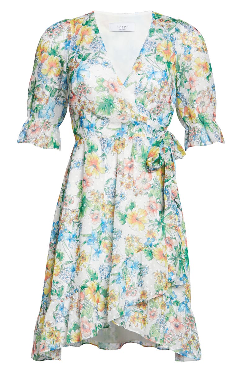 Ali & Jay Garden Strolls Wrap Dress, Alternate, color, 