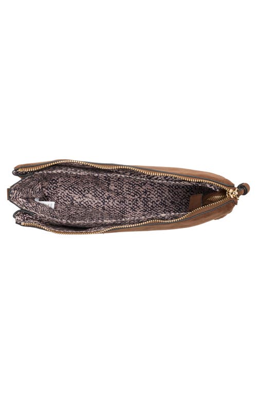 Collection Xiix Whipstitched Triple Compartment Crossbody Bag In Brown