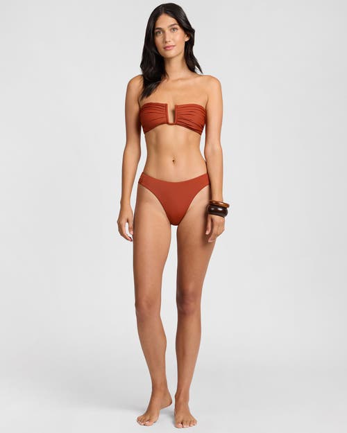 Onia Isla Bikini Top In Brown