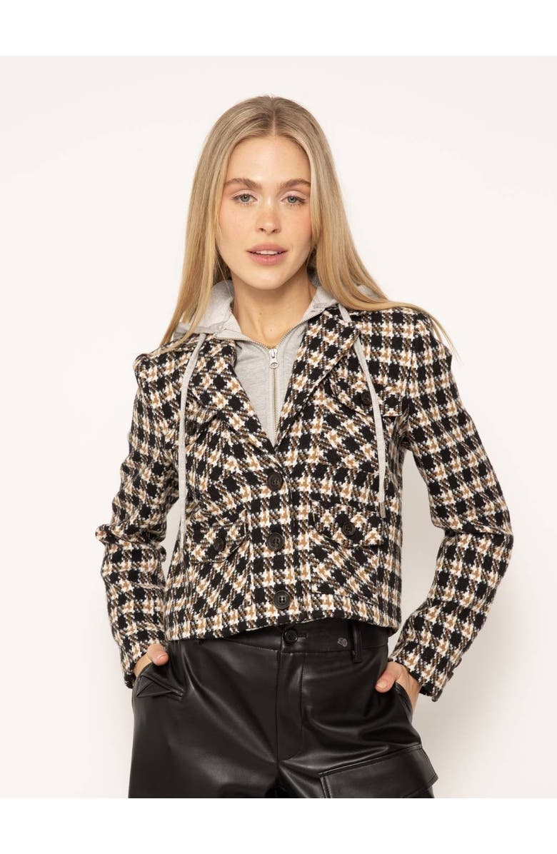 Central Park West Lincoln Crop Plaid Dickie Blazer, Main, color, 