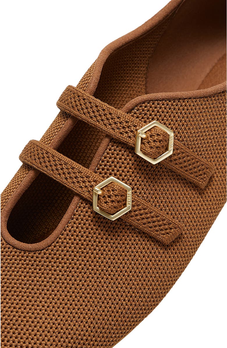 VIVAIA Twin-Strap Flats, Alternate, color, Caramel
