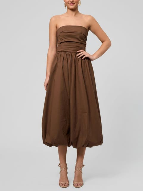 Rosalie Strapless Midi Dress