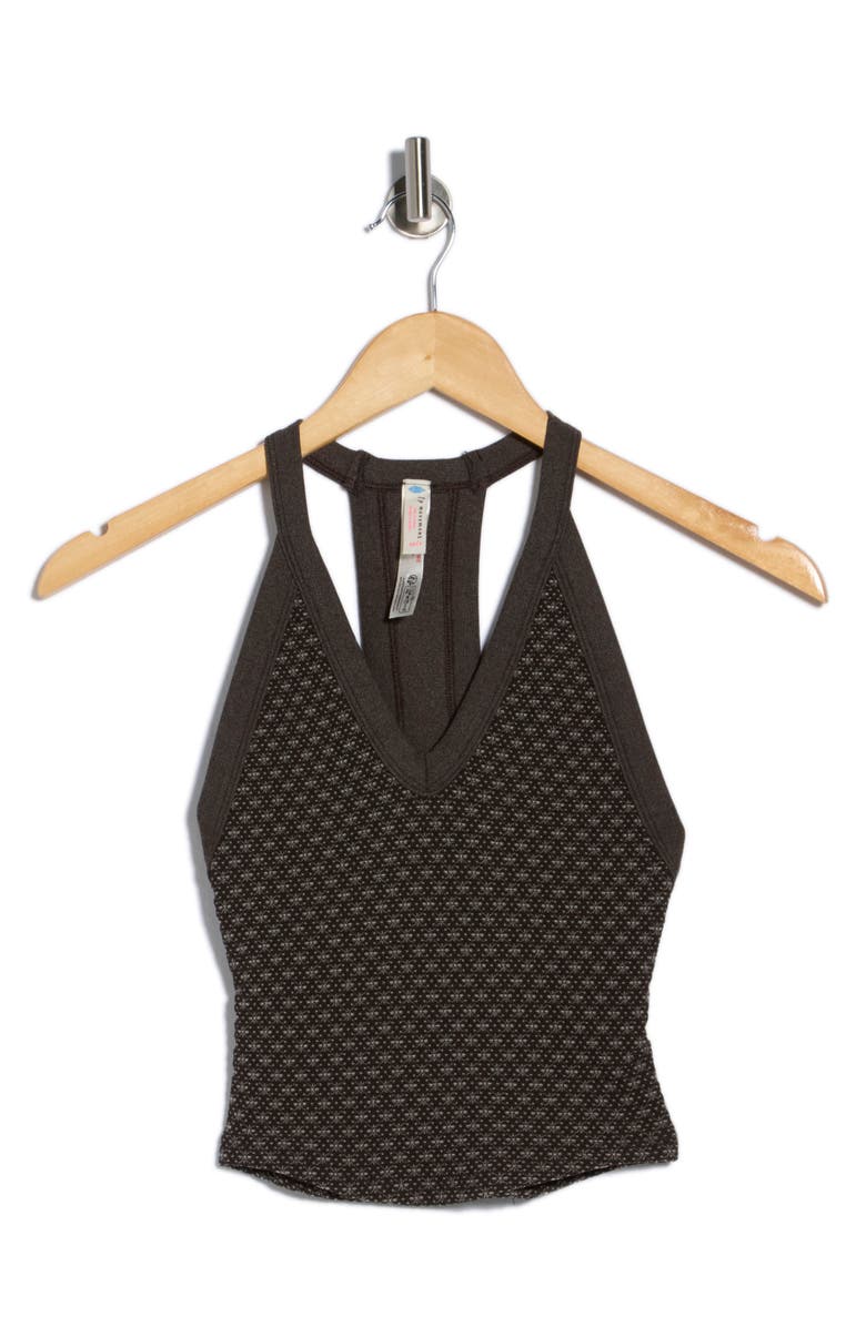 Free People FP Movement All Clear Holiday V-Neck Tank, Alternate, color, Dark Brown