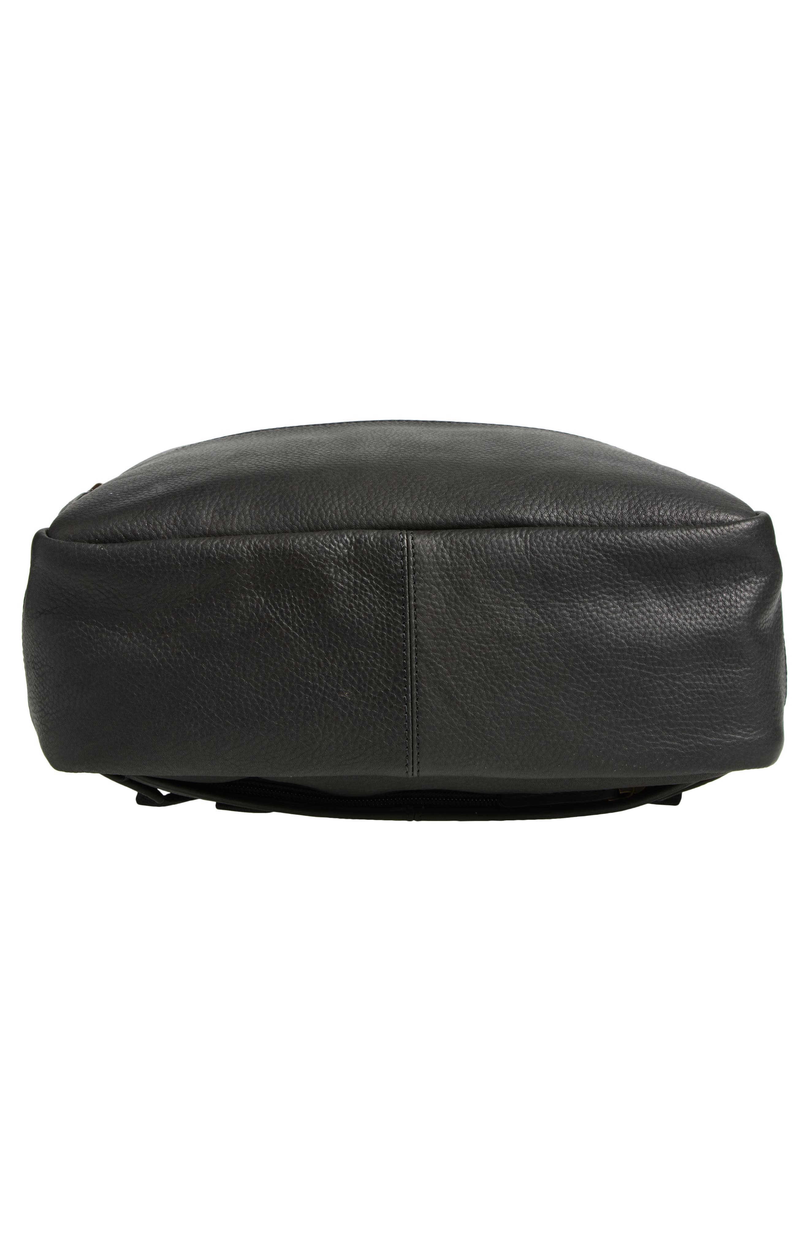 Johnston & Murphy Pebble Leather Backpack, Alternate, color, 