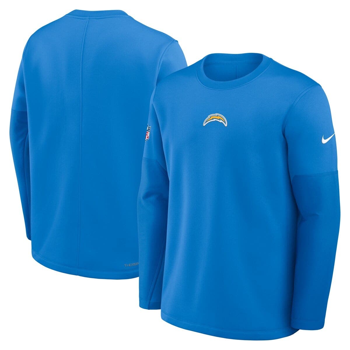 Nike Men's Nike Powder Blue Los Angeles Chargers Sideline Coach Therma ...