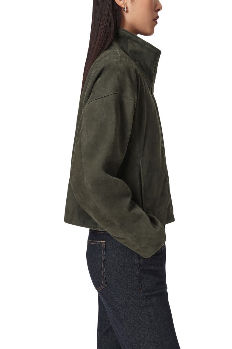 Ryder Suede Jacket, Alternate, color, KHAKI GREEN