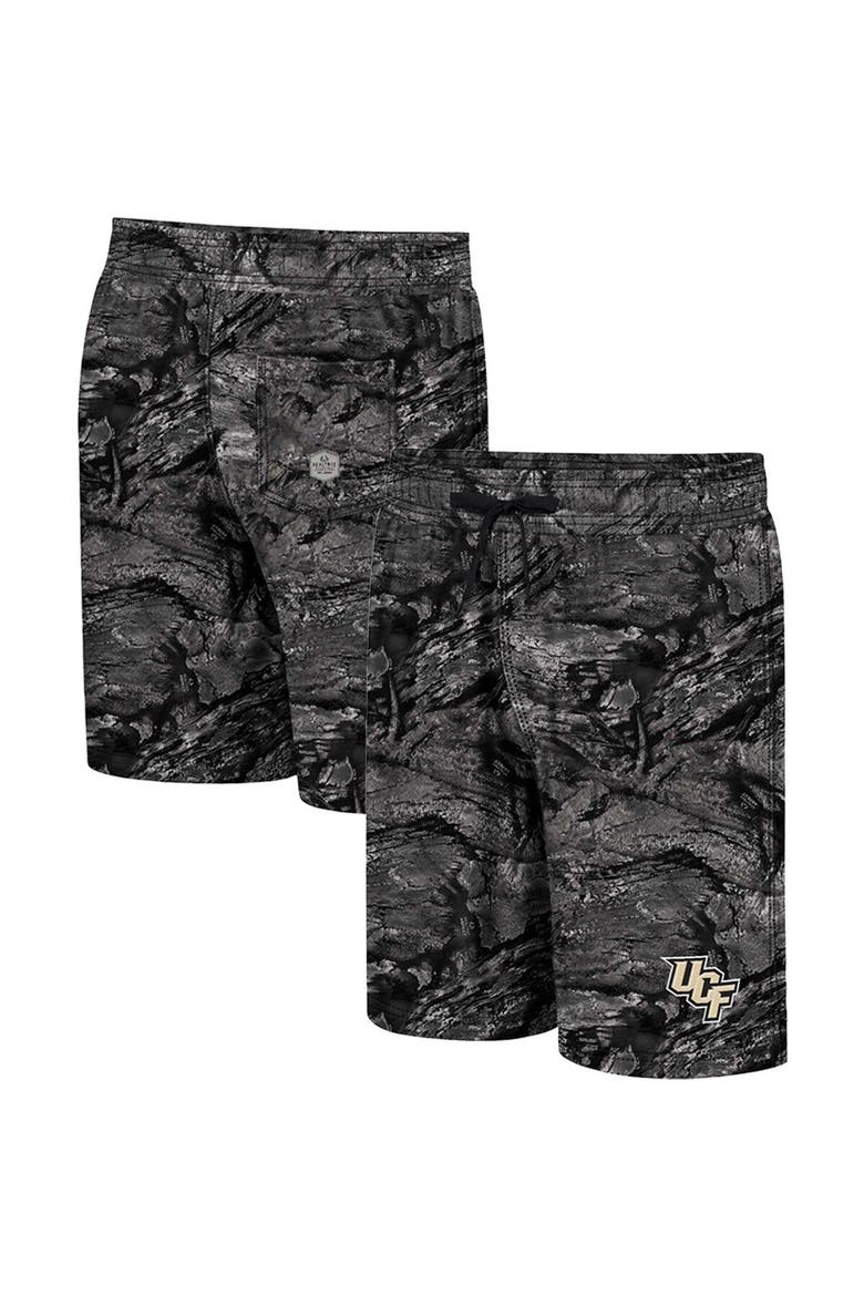 Men's Colosseum Charcoal UCF Knights Realtree Aspect Ohana Swim Shorts, Main, color, Charcoal