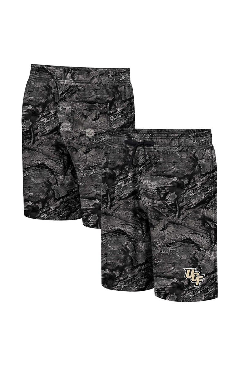 COLOSSEUM Men's Colosseum Charcoal UCF Knights Realtree Aspect Ohana Swim Shorts, Main, color, 