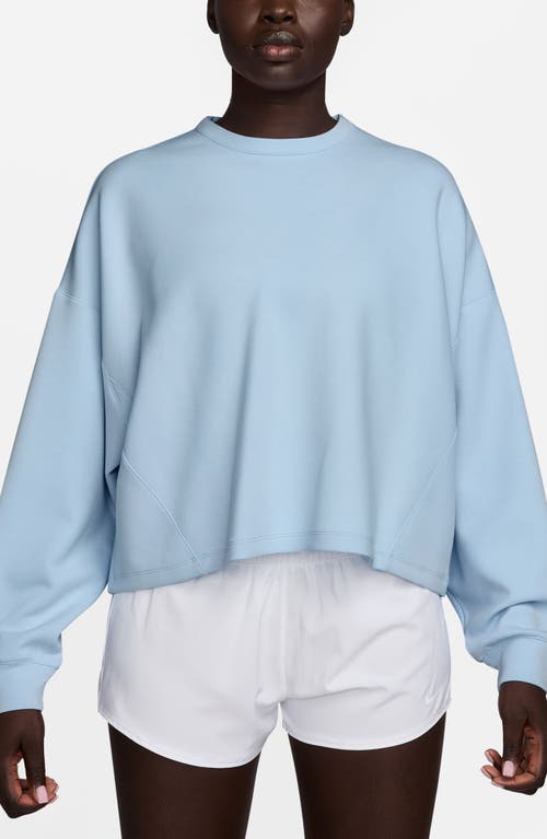 Nike Impossiblysoft Dri-fit Oversize Sweatshirt In Blue