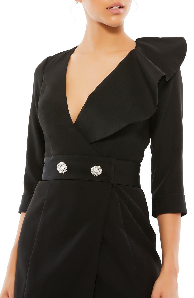 Mac Duggal Ruffle Detail Cocktail Minidress, Alternate, color,