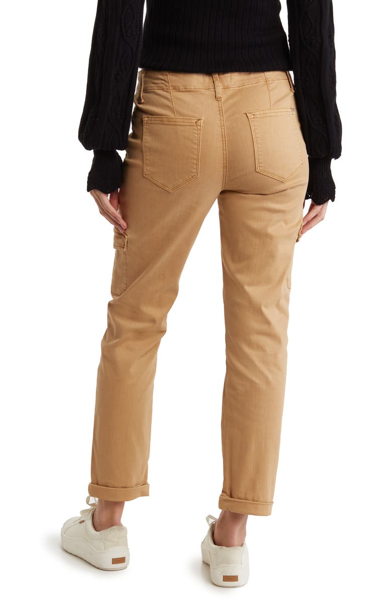 Vigoss Tie Waist Roll Cuff Cargo Pants, Alternate, color, 