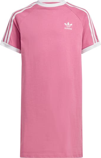 Adidas t shirt dress pink deals