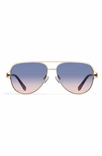 QUAY High Key Twist 60mm Gradient Aviator Sunglasses