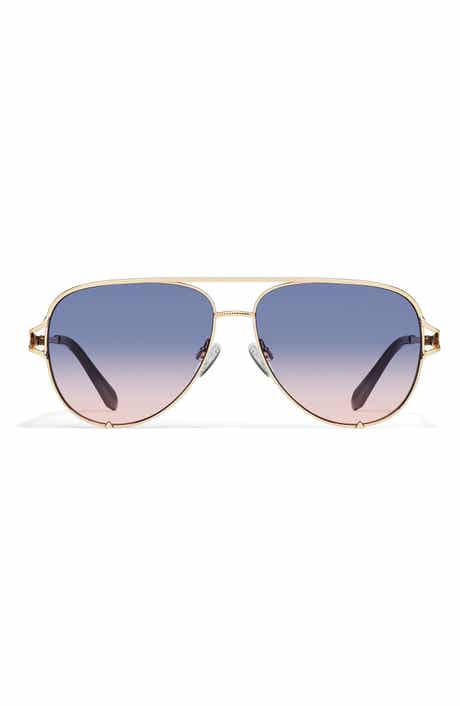 QUAY High Key Twist 60mm Gradient Aviator Sunglasses