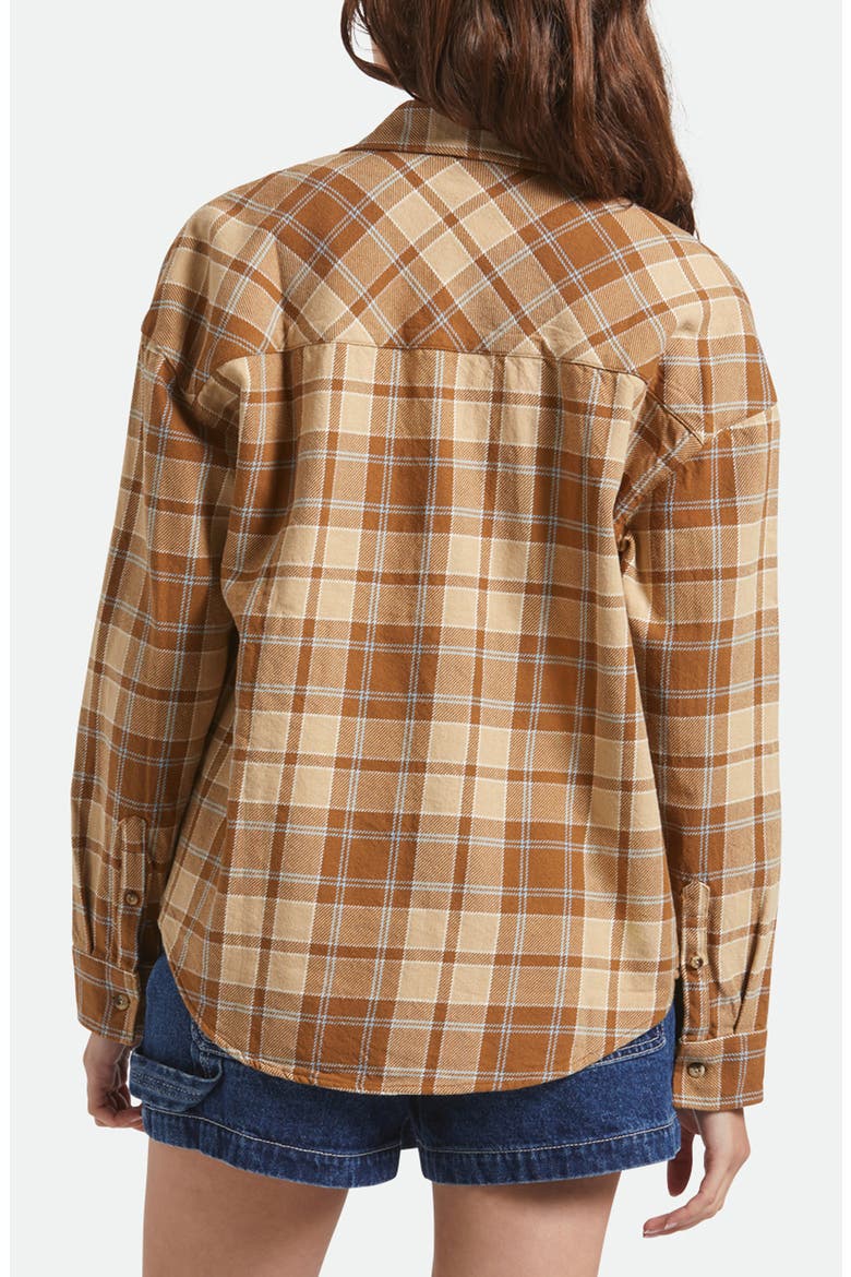 Bowery Plaid Cotton Twill Overshirt, Alternate, color, WASHED COPPER