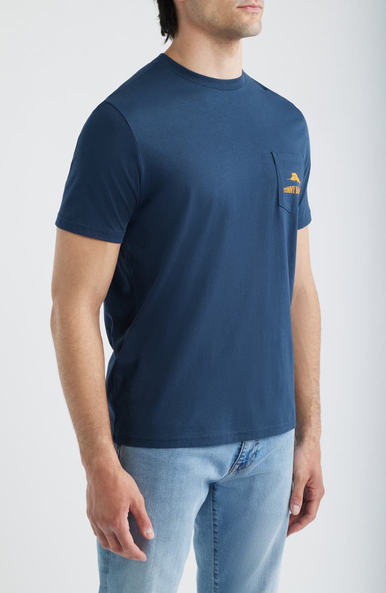Tommy Bahama Plays Well with Otters Pocket Graphic T-Shirt, Alternate, color, 