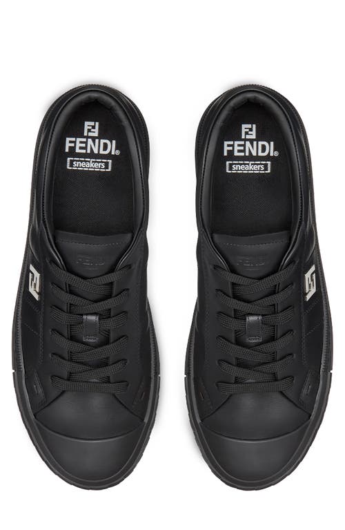 Shop Fendi Domino Sneaker In F0qa1 Nero