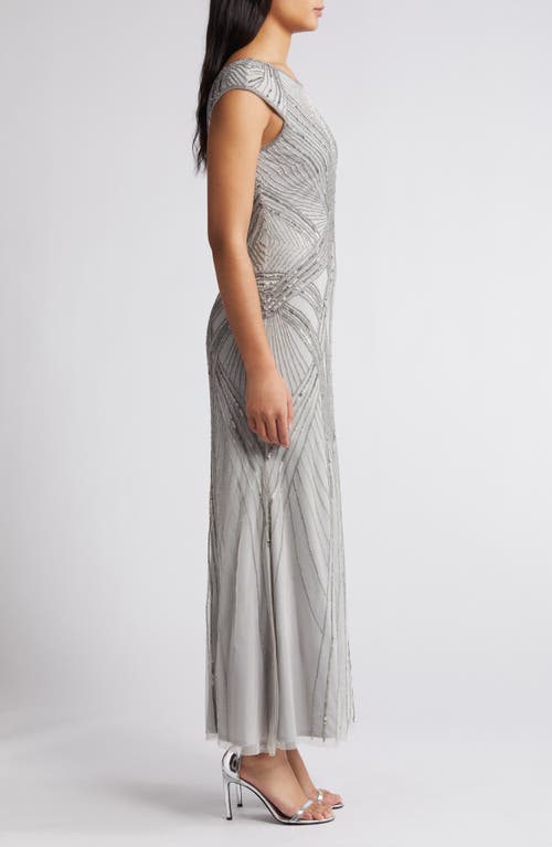 Pisarro Nights Embellished Cap Sleeve Gown