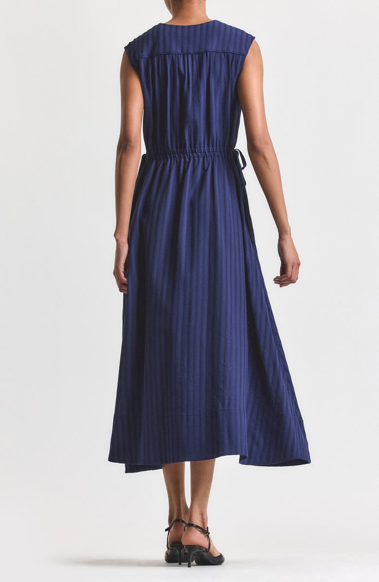 Derek Lam 10 Crosby Nara Cotton Midi Dress, Alternate, color, Sailor Navy