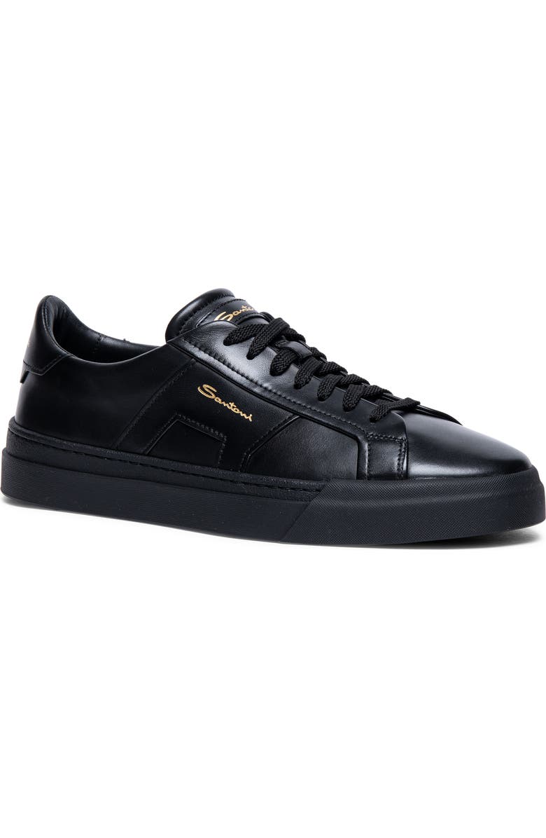 Santoni Low Top Sneaker, Main, color, N01 - Black