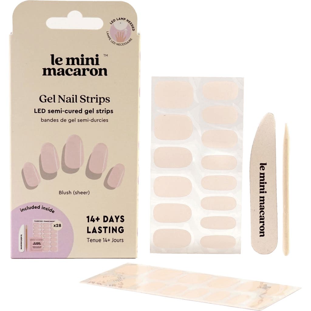 Le Mini Macaron Gel Nail Strips Kit In Blush