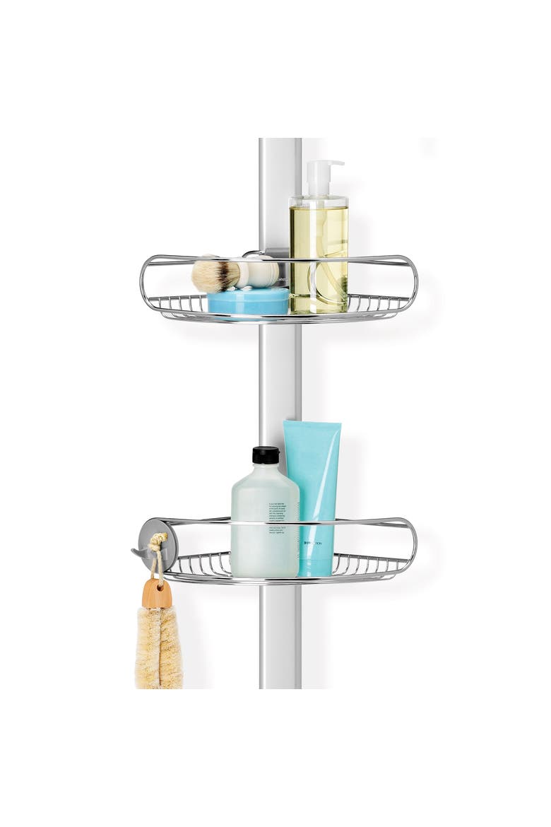 tension caddy, extends 5 ft. to 8 ft., Alternate, color, Grey