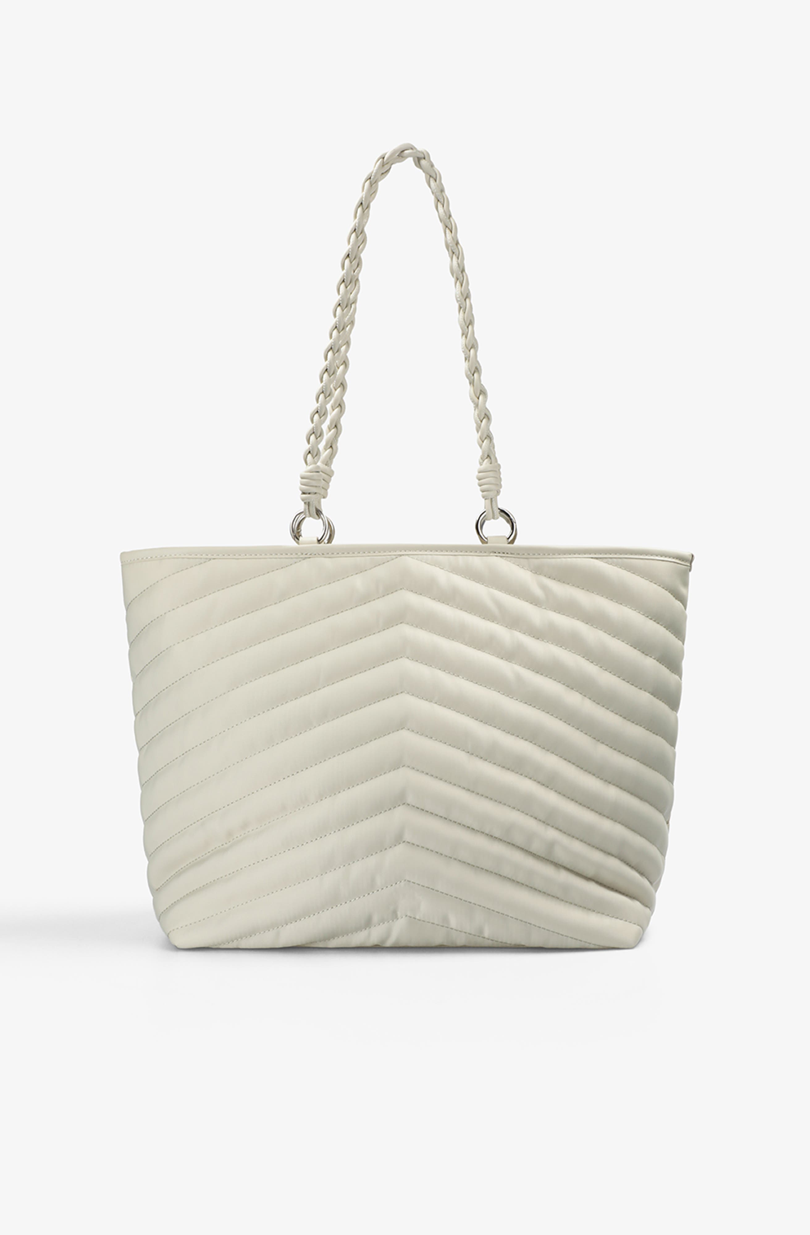 Quilted Shopper Bag, Alternate, color, OffWhite