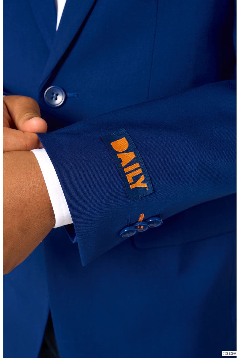 x Sonic the Hedgehog Kids' Daily Slim Fit Blue Sport Coat, Alternate, color, BLUE