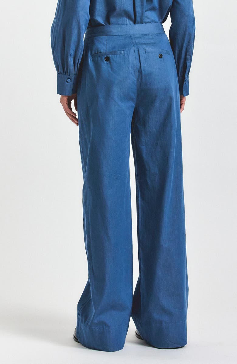 Derek Lam 10 Crosby Eli Wide Leg Pants, Alternate, color, Medium Blue